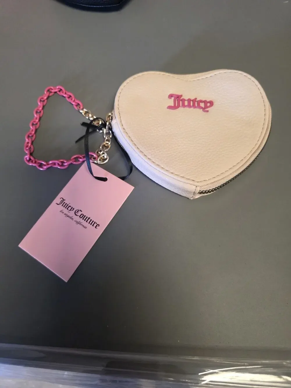 Juicy Couture Sandstone Can't Tame Her Heart Wallet Chain Wristlet NWT